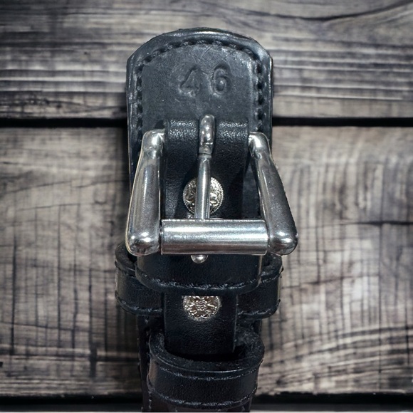 HANKS BELTS The Ranger Belt 1.5” Black Sz 46 - Picture 3 of 4